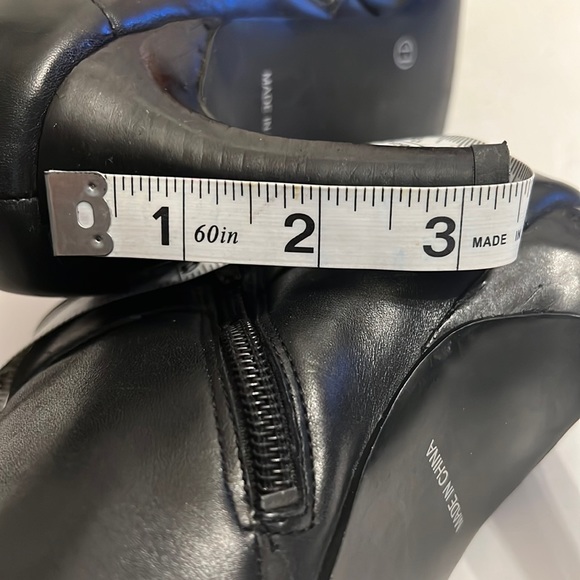 APOSTROPHE FONDA BLACK LEATHER SQUARE TOE ANKLE BOOT SZ 11 - Picture 11 of 16